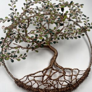 Arbre de vie en relief vert cadeau artisanal symbolique