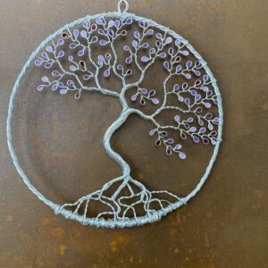 Arbre de vie mural violet